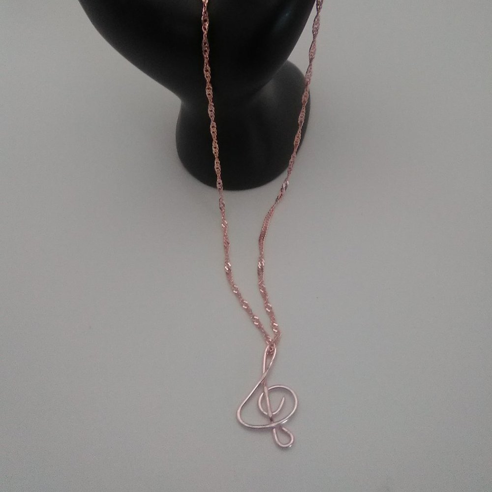 Small Clef Symbol Necklace